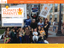 Tablet Screenshot of climateparents.org